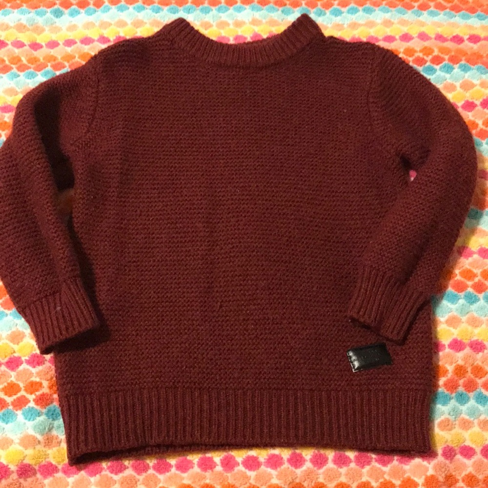 Zara burgundy boys sweater